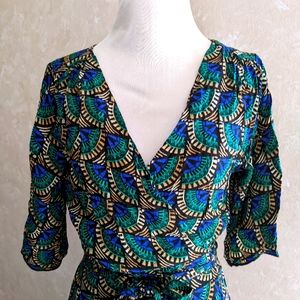 New with tags: peacock wrap Dress